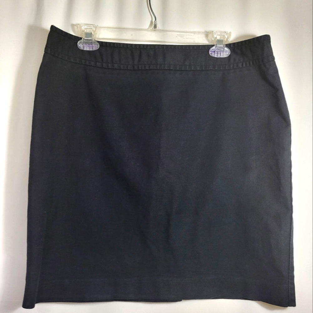 Banana Republic black stretch mini skirt women's 14  #1738